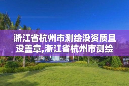 浙江省杭州市测绘没资质且没盖章,浙江省杭州市测绘没资质且没盖章的公司