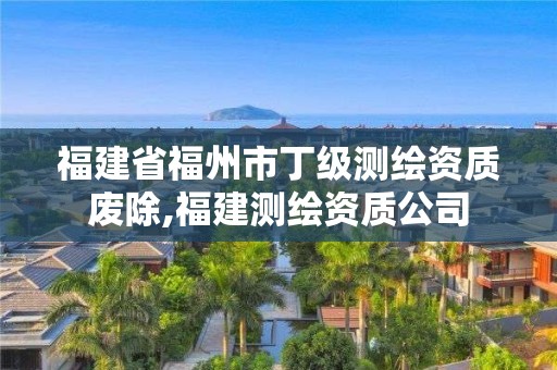 福建省福州市丁级测绘资质废除,福建测绘资质公司