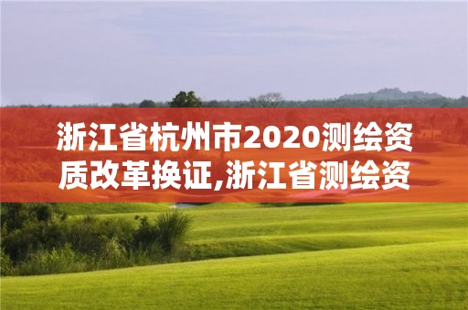 浙江省杭州市2020测绘资质改革换证,浙江省测绘资质管理实施细则