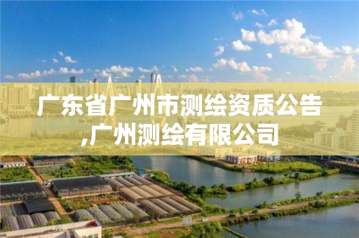 广东省广州市测绘资质公告,广州测绘有限公司