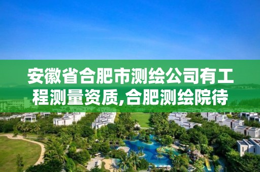 安徽省合肥市测绘公司有工程测量资质,合肥测绘院待遇怎么样