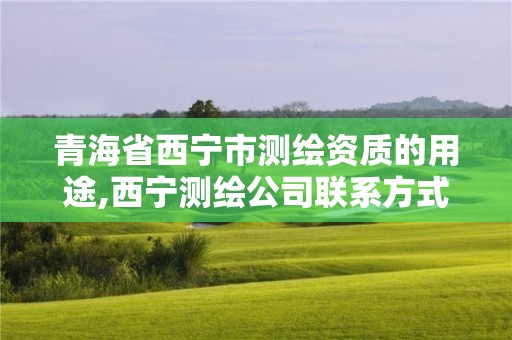 青海省西宁市测绘资质的用途,西宁测绘公司联系方式