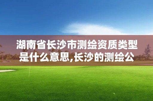 湖南省长沙市测绘资质类型是什么意思,长沙的测绘公司排行。