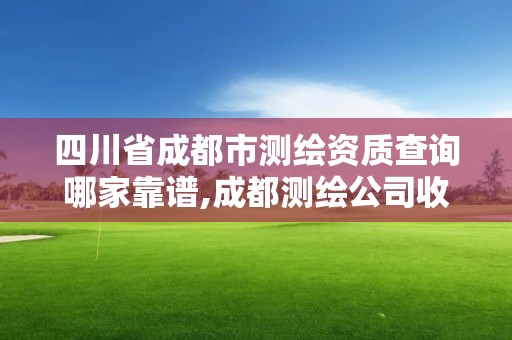 四川省成都市测绘资质查询哪家靠谱,成都测绘公司收费标准。