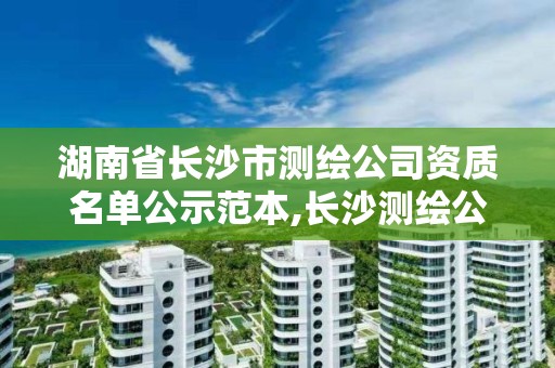 湖南省长沙市测绘公司资质名单公示范本,长沙测绘公司资质有哪家。