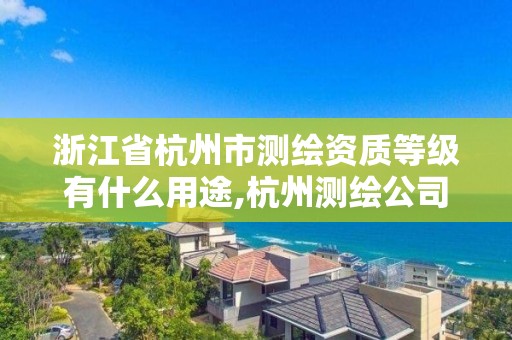 浙江省杭州市测绘资质等级有什么用途,杭州测绘公司有哪几家。