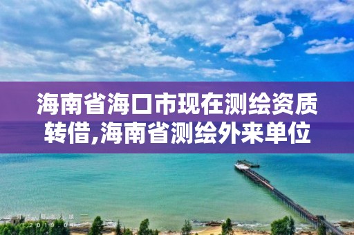 海南省海口市现在测绘资质转借,海南省测绘外来单位是不是放开