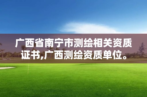 广西省南宁市测绘相关资质证书,广西测绘资质单位。