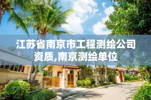 江苏省南京市工程测绘公司资质,南京测绘单位