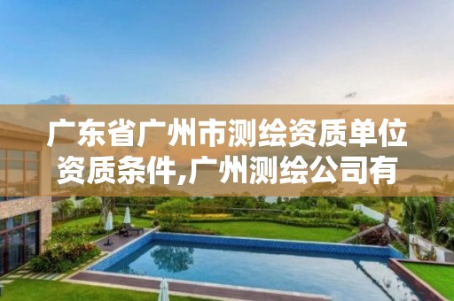 广东省广州市测绘资质单位资质条件,广州测绘公司有哪些