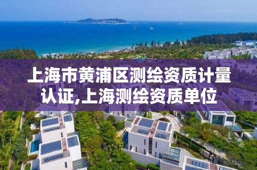 上海市黄浦区测绘资质计量认证,上海测绘资质单位