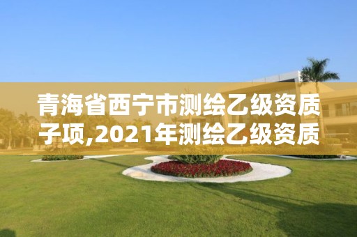 青海省西宁市测绘乙级资质子项,2021年测绘乙级资质