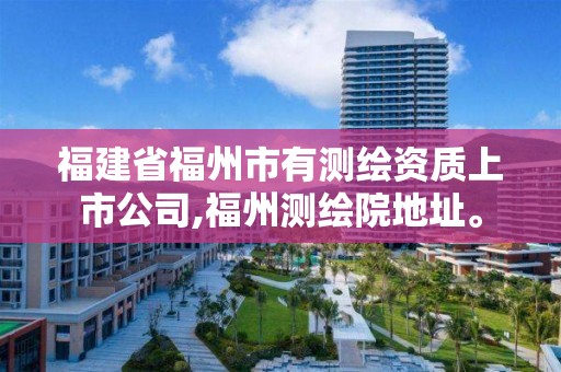 福建省福州市有测绘资质上市公司,福州测绘院地址。