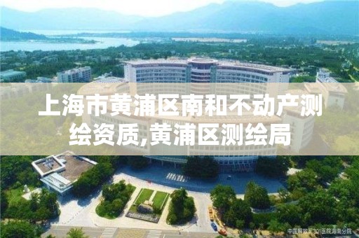 上海市黄浦区南和不动产测绘资质,黄浦区测绘局