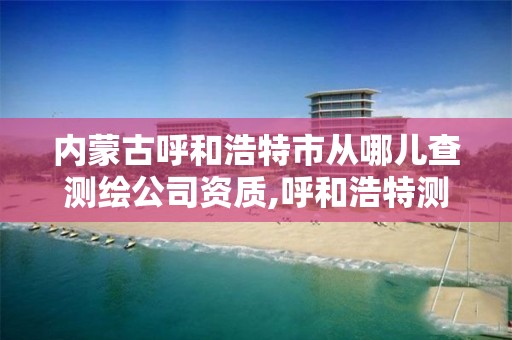 内蒙古呼和浩特市从哪儿查测绘公司资质,呼和浩特测绘院。