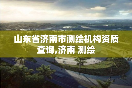 山东省济南市测绘机构资质查询,济南 测绘