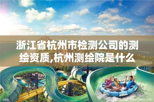 浙江省杭州市检测公司的测绘资质,杭州测绘院是什么单位