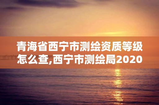 青海省西宁市测绘资质等级怎么查,西宁市测绘局2020招聘。