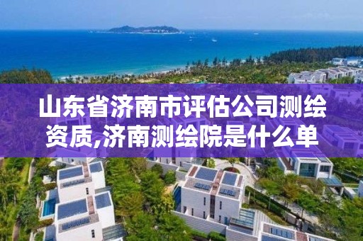 山东省济南市评估公司测绘资质,济南测绘院是什么单位