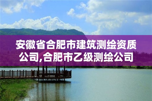 安徽省合肥市建筑测绘资质公司,合肥市乙级测绘公司