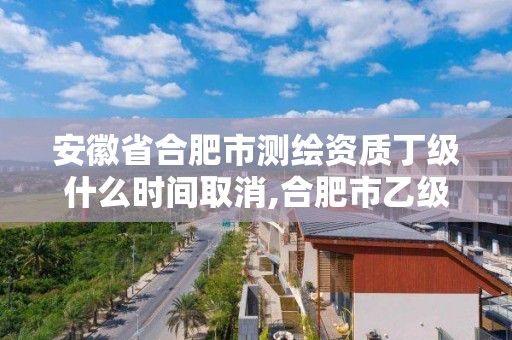 安徽省合肥市测绘资质丁级什么时间取消,合肥市乙级测绘公司