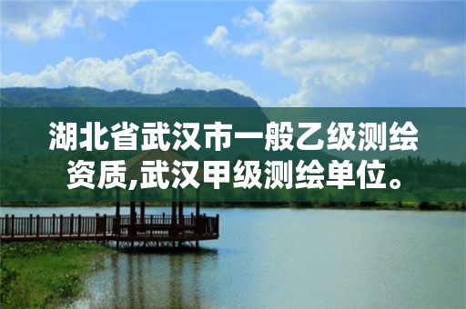 湖北省武汉市一般乙级测绘资质,武汉甲级测绘单位。