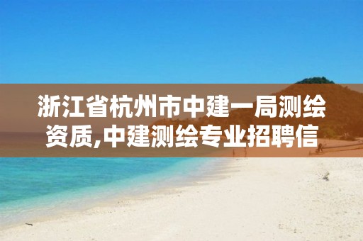 浙江省杭州市中建一局测绘资质,中建测绘专业招聘信息。