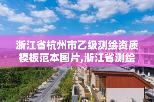 浙江省杭州市乙级测绘资质模板范本图片,浙江省测绘资质标准。