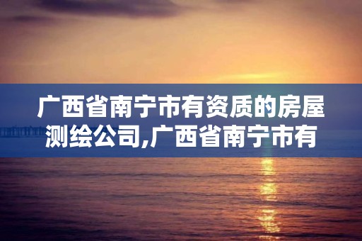 广西省南宁市有资质的房屋测绘公司,广西省南宁市有资质的房屋测绘公司有哪些