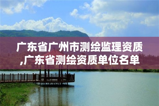 广东省广州市测绘监理资质,广东省测绘资质单位名单