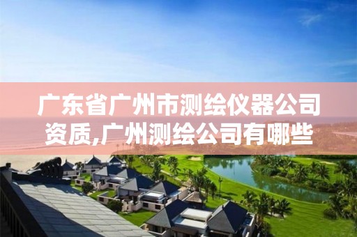 广东省广州市测绘仪器公司资质,广州测绘公司有哪些