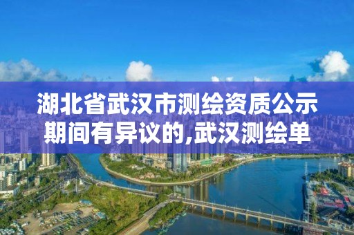 湖北省武汉市测绘资质公示期间有异议的,武汉测绘单位。