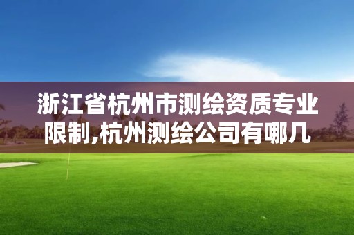 浙江省杭州市测绘资质专业限制,杭州测绘公司有哪几家