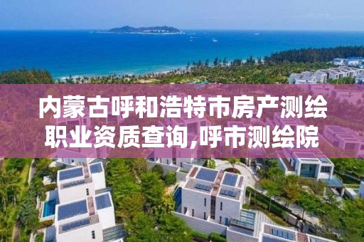 内蒙古呼和浩特市房产测绘职业资质查询,呼市测绘院家属楼二手房