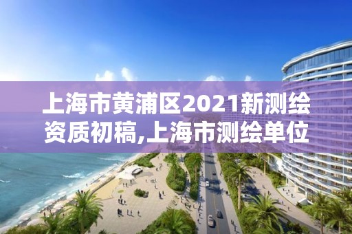 上海市黄浦区2021新测绘资质初稿,上海市测绘单位名单