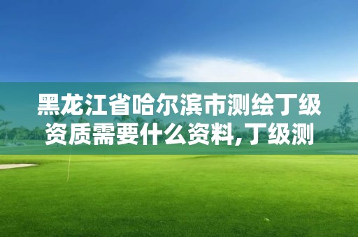 黑龙江省哈尔滨市测绘丁级资质需要什么资料,丁级测绘资质申请需要什么仪器。