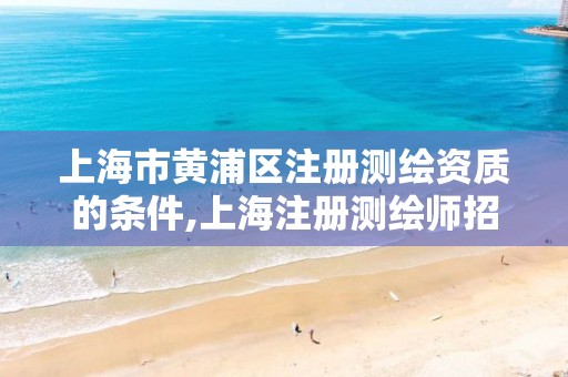 上海市黄浦区注册测绘资质的条件,上海注册测绘师招聘