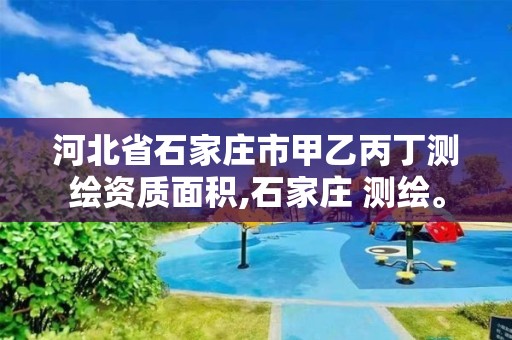 河北省石家庄市甲乙丙丁测绘资质面积,石家庄 测绘。