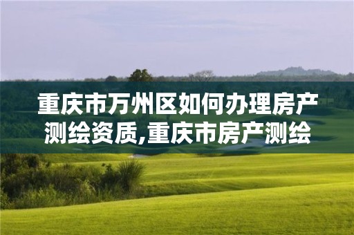 重庆市万州区如何办理房产测绘资质,重庆市房产测绘实施细则