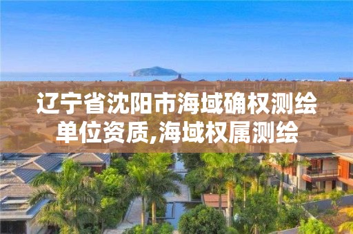 辽宁省沈阳市海域确权测绘单位资质,海域权属测绘