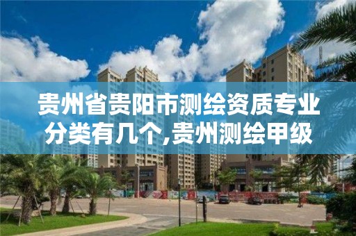 贵州省贵阳市测绘资质专业分类有几个,贵州测绘甲级资质单位