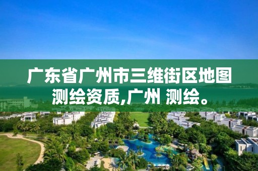 广东省广州市三维街区地图测绘资质,广州 测绘。