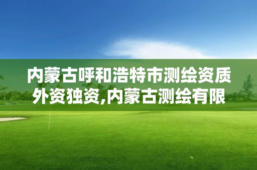 内蒙古呼和浩特市测绘资质外资独资,内蒙古测绘有限公司名单