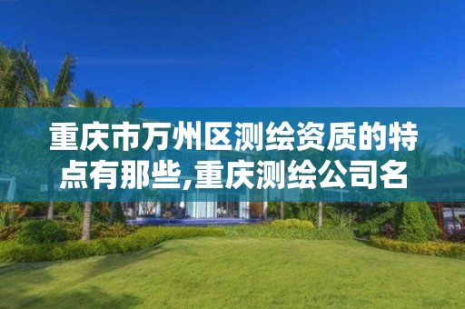 重庆市万州区测绘资质的特点有那些,重庆测绘公司名录