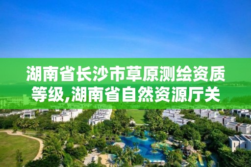 湖南省长沙市草原测绘资质等级,湖南省自然资源厅关于延长测绘资质证书有效期的公告