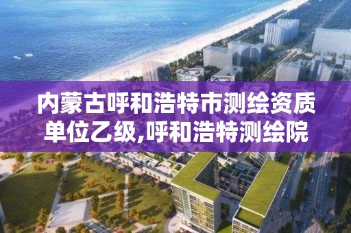 内蒙古呼和浩特市测绘资质单位乙级,呼和浩特测绘院