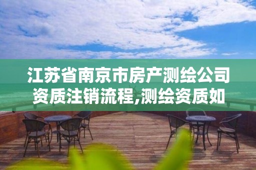 江苏省南京市房产测绘公司资质注销流程,测绘资质如何注销。