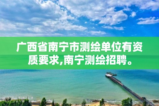 广西省南宁市测绘单位有资质要求,南宁测绘招聘。