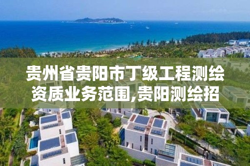 贵州省贵阳市丁级工程测绘资质业务范围,贵阳测绘招聘信息网。