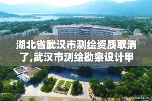 湖北省武汉市测绘资质取消了,武汉市测绘勘察设计甲级资质公司